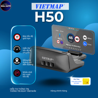 HUD Vietmap H50 - màn hình HUD thông minh,hiển thj tốc độ giới hạn,cảnh báo giao thông, tích hợp GPS