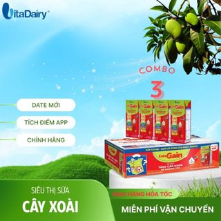 Combo 3-4 Thùng sữa pha sẵn Colos Gain miễn dịch khỏe, lên cân nhanh Vitadairy.