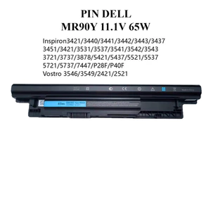 Pin Dell 65w Dell Inspiron 15-3521 3537 3541 3542 3543 5521 5537 MR90Y ( BH 12 THÁNG )