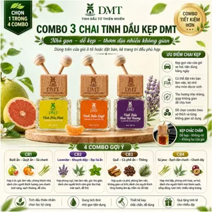 Combo 3 chai tinh dầu kẹp 8ml DMT - Best Seller Khử mùi, Thư giãn, Thanh Lọc, Nam Tính Hot