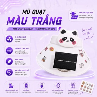 Mũ Chống Nắng Vành Rộng VUASI Có Quạt Mùa Hè Cho Mẹ Và Bé Chống Tia UV, Chạy Năng Lượng