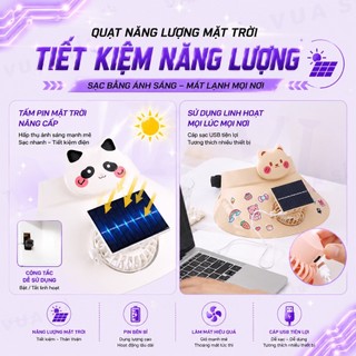 Mũ Chống Nắng Vành Rộng VUASI Có Quạt Mùa Hè Cho Mẹ Và Bé Chống Tia UV, Chạy Năng Lượng