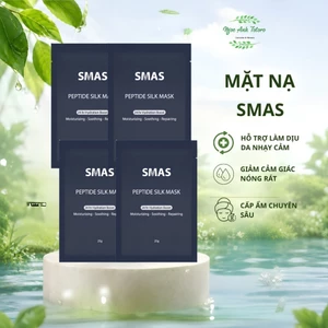 Hộp 10 Miếng Mặt nạ SMAS phục hồi, cấp ẩm và dịu da Smas Peptide Silk Mask