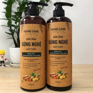 Sữa Tắm Gừng Nghệ Giữ Ấm Và Sáng Da, Bay Mụn Lưng, Ngực, Tay, Thuần Chay Chính Hãng Home Care 500ml