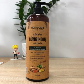 Sữa Tắm Gừng Nghệ Giữ Ấm Và Sáng Da, Bay Mụn Lưng, Ngực, Tay, Thuần Chay Chính Hãng Home Care 500ml