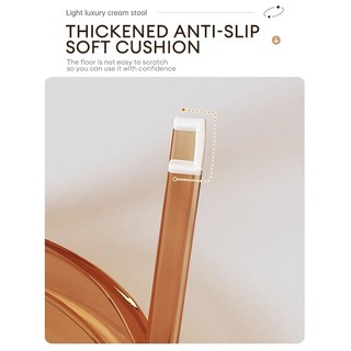 KUKA Ghế nhựa trong suốt, thiết kế cối xay gió, thiết kế hiện đại, nhẹ và dễ di chuyển ghế đẩu nhỏ