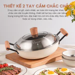 [ SVIP] Chảo gang tráng men thủ công La gourmet 24cm, chống dính tự nhiên an toàn sức khỏe — ảnh 4