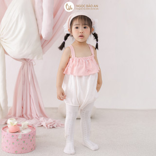 NBAN (6M-3Y) Bodychip bé gái màu hồng, body cotton mềm mát dễ thay tã bé mặc nhà đi chơi-PINKGIRL