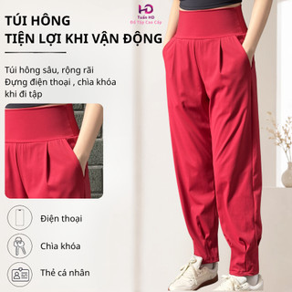[J104] Quần jogger thể thao nữ Tuấn HD ống rộng chất Poly dày dặn, thoáng khí, tập gym chạy bộ