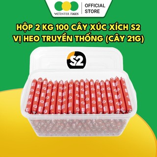 Hộp 100 Cây Xúc Xích Tiệt Trùng S2 Vietinter Foods (Cây 21g)