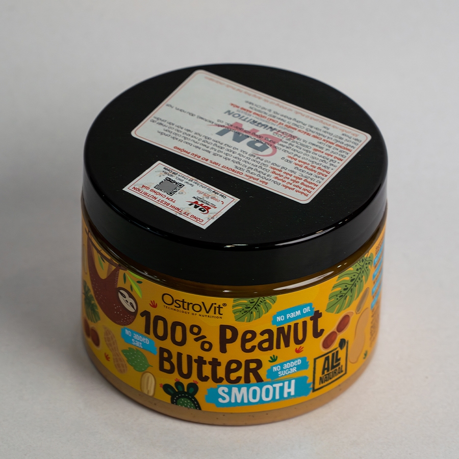 [BN] Ostrovit Peanut Butter 100% - Bơ Đậu Phộng, Ko Đường, Sánh Mịn, Thơm Ngon - KEYGYM