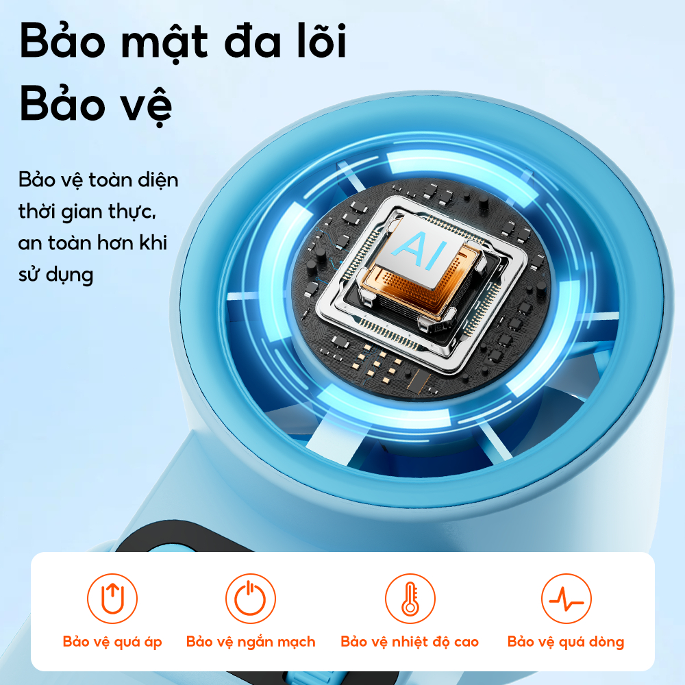 JAMAY Quạt Cầm Tay Mini, turbo 199 Tốc Độ Gió Siêu Mạnh, Pin lớn, Quạt Sò Lạnh, Gập Gọn 135 Độ, Tặng dây đeo F16 D | BigBuy360 - bigbuy360.vn