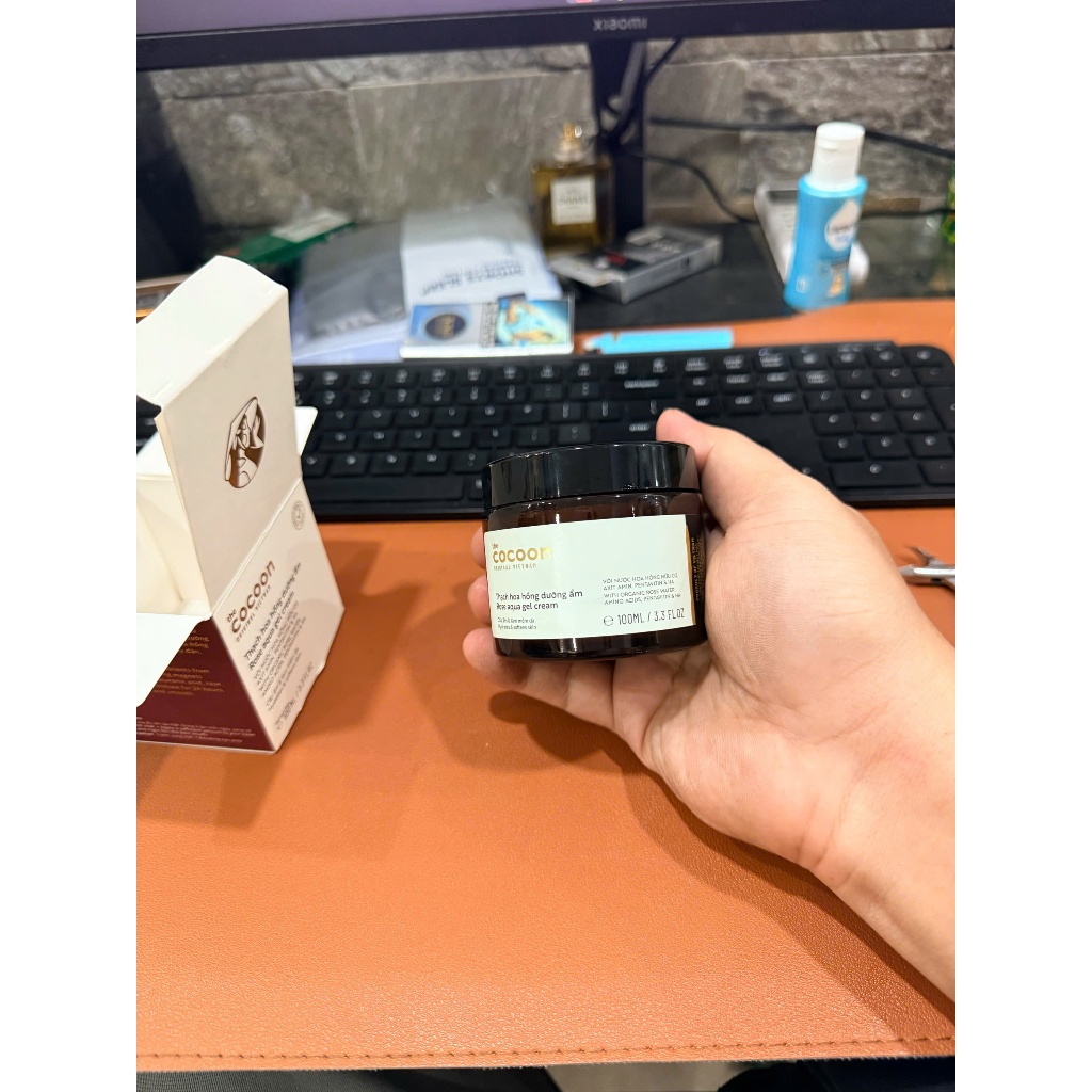 Thạch hoa hồng dưỡng ẩm cocoon 100ml (kem dưỡng ẩm)