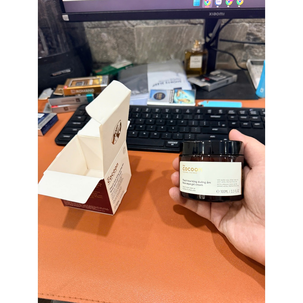 Thạch hoa hồng dưỡng ẩm cocoon 100ml (kem dưỡng ẩm)