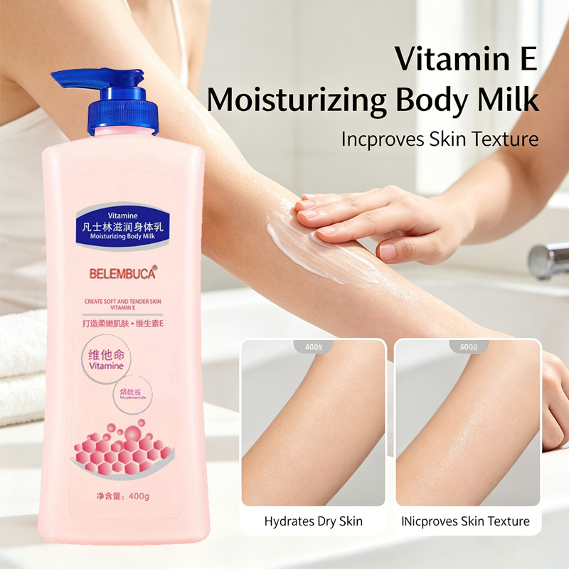 Vaseline Vitamin E Body Lotion Bột dưỡng ẩm cho da khô và tan nắng, Chăm sóc toàn thân gia đình
