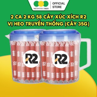 Combo 2 Ca 58 Cây Xúc Xích Tiệt Trùng R2 Vietinter Foods (Cây 35g)