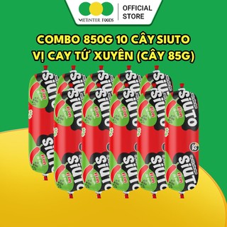 Combo 10 Cây Xúc Xích Tiệt Trùng Siuto Vietinter Foods (Cây 85g)