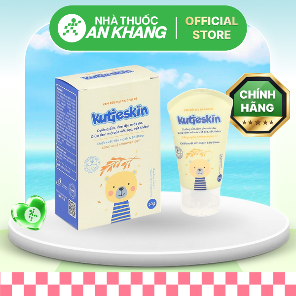 Kem bôi dịu da Kutieskin dịu vết mẫn ngứa, rôm sảy cho bé tuýp 30g [Nhà Thuốc An Khang - Chính Hãng 100%]