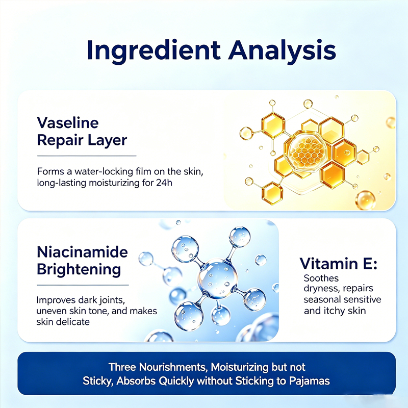 Vaseline Vitamin E Body Lotion Bột dưỡng ẩm cho da khô và tan nắng, Chăm sóc toàn thân gia đình