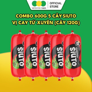 Combo 5 Cây Xúc Xích Tiệt Trùng Siuto Vietinter Foods (Cây 120g)