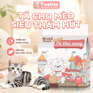 Tã cho thú cưng Tushie Treats, Tã cho mèo, Phù hợp với mọi loại mèo, Siêu thấm hút, Mềm mại, Thoải mái