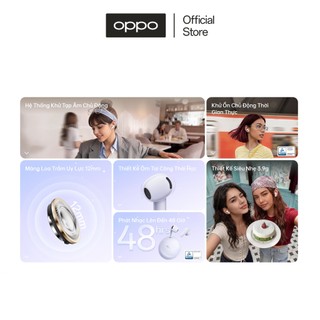 Tai nghe Bluetooth không dây OPPO Enco Air 5s dịch thuật AI, khử ồn chủ động ANC - Hàng chính hãng