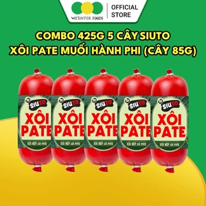 Combo 5 Cây Xôi Nếp Pate Muối Rắc Hành Phi Siuto Vietinter Foods (Cây 85g)