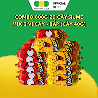 Combo 20 Cây Xúc Xích Tiệt Trùng Siume Vietinter Foods (Cây 40g)