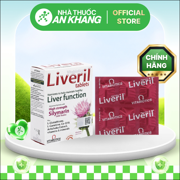 Vitabiotics Liveril hỗ trợ tăng cường chức năng gan hộp 30 viên [Nhà Thuốc An Khang - Chính Hãng 100%]