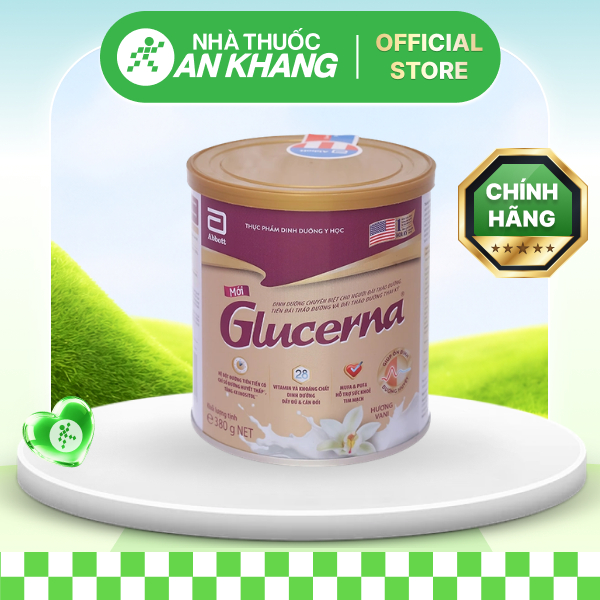 Sữa bột Glucerna Hương Vani lon 380g [Nhà Thuốc An Khang - Chính Hãng 100%]