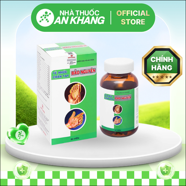 Tê nhức chân tay Bảo Nguyên hỗ trợ hoạt huyết, mạnh gân cốt hộp 90 viên [Nhà Thuốc An Khang - Chính Hãng 100%]