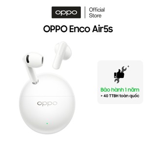 Tai nghe Bluetooth không dây OPPO Enco Air 5s dịch thuật AI, khử ồn chủ động ANC - Hàng chính hãng
