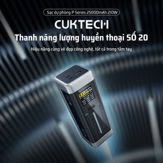 CUKTECH 20 Sạc Di Động 2C1A | Công Suất 210W Max | Dung Lượng 25.000mAh | Bảo Hành 18 Tháng P23