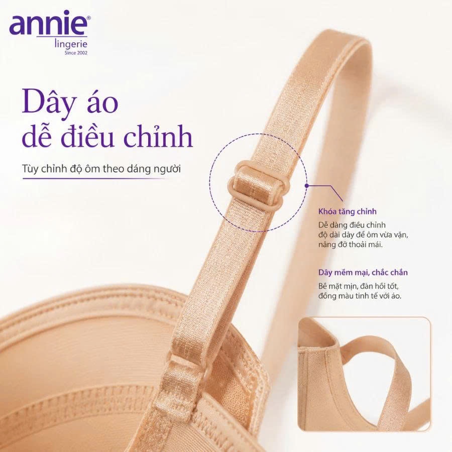 [Tăng 1 size] Áo Lót Nữ annie lingerie BRA8149 Có Gọng Nâng Đẩy Đệm Mỏng, Bra Áo Ngực Tạo Khe Quyến Rũ Chống Há Quả