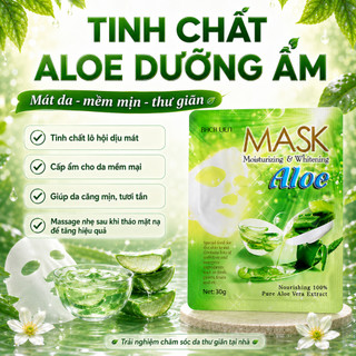 [CHÍNH HÃNG] COMBO 10 Mặt nạ dưỡng ẩm trắng da Aloe 30g x 10