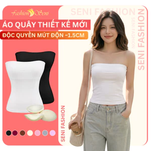 Áo Ống Trơn Ôm Body, Chất Thun Cotton Mịn Co Giãn 4 Chiều Không Bai Dão Seni AQ1