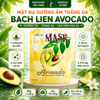 [CHÍNH HÃNG] COMBO 10 Mặt nạ dưỡng ẩm trắng da Avocado 30g X 10