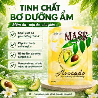 [CHÍNH HÃNG] COMBO 10 Mặt nạ dưỡng ẩm trắng da Avocado 30g X 10