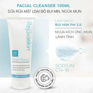 Sữa rửa mặt loại bỏ bụi mịn, sạch sâu, ngừa mụn, sáng da Rejuvaskin Anti-Pollution