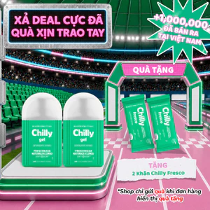 Combo 2 Dung dịch vệ sinh Chilly Gel 200ml nhân đôi tươi mát, sạch thoáng cả ngày