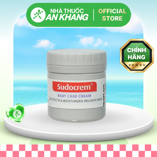 Kem Sudocrem giúp bảo vệ da, chống hăm tã cho bé hũ 60g [Nhà Thuốc An Khang - Chính Hãng 100%]