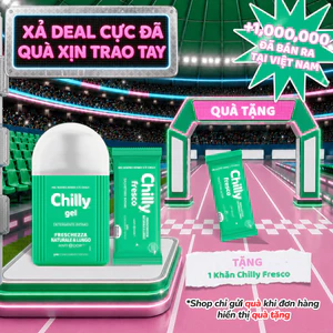 Dung dịch vệ sinh Chilly Gel 200ml+Khăn lau vệ sinh sảng khoái mát lạnh, sạch nhanh tiện lợi