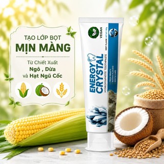 Combo Kem Đánh Răng Mát Lạnh Và Hỗ Trợ Trắng Răng Energy Crystal