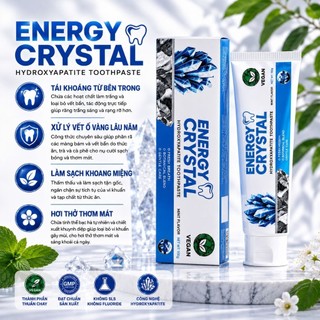 Combo Kem Đánh Răng Mát Lạnh Và Hỗ Trợ Trắng Răng Energy Crystal