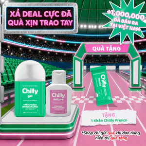 Combo Dung dịch vệ sinh Chilly 200ml+Deli 50ml dịu êm sạch thoáng, thoải mái vận động