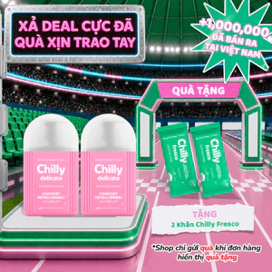 Combo 2 dung dịch vệ sinh Chilly Delicato 200ml chăm sóc êm ái nuông chiều vùng em