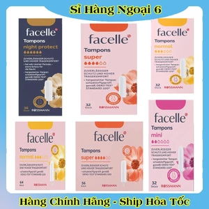 Băng vệ sinh Tampon Facelle đầy đủ size chuẩn Đức - Hàng mới về