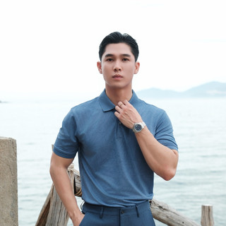 [T7_SALE 20%_HT] Áo Polo Nam Thiết Kế Hoạ Tiết 1APCH675XAH Biluxury Form SlimFit Cao Cấp Kháng Khuẩn Bền Màu