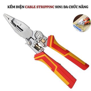 Kìm thợ điện chuyên dùng 9in1 đa chức năng kìm điện do thông mạch bấm cod