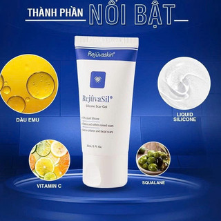 Gel Xóa Sẹo Lồi, Sẹo Phì Đại Rejuvaskin Rejuvasil - Làm Xẹp & Xóa Mờ Sẹo Sau Phẫu Thuật, Gel Silicone Ép Sẹo Lồi